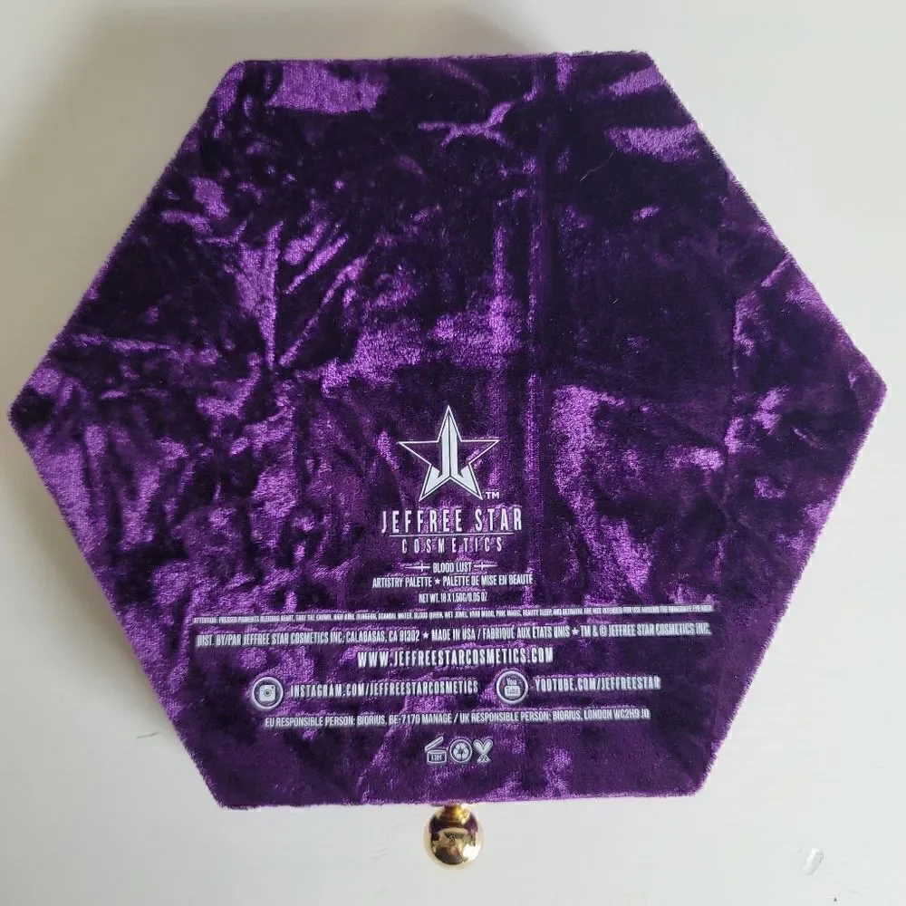 Jeffree Star cosmetics blood lust palette